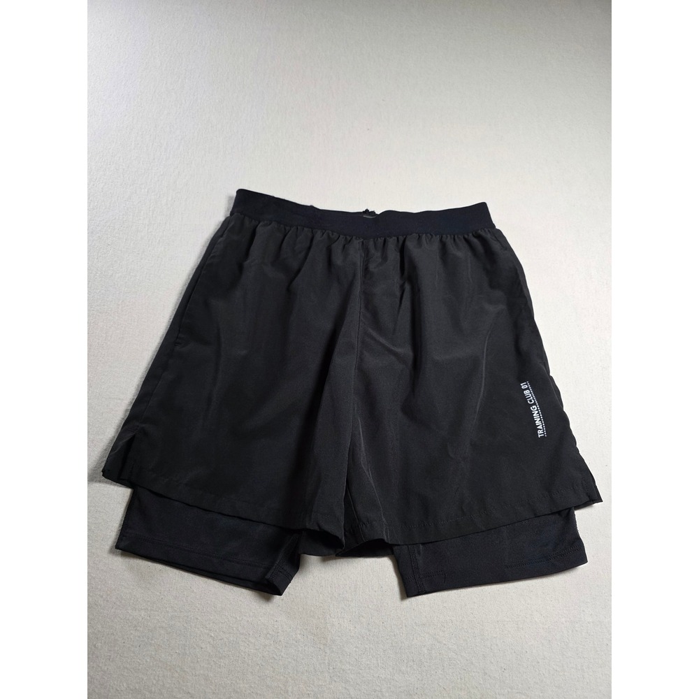 Gef Training Club 01‎ Mens Medium Black 2-in-1 Athletic Shorts Compression Liner